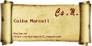 Csiba Marcell névjegykártya